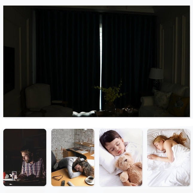 Petrol blauw thermisch isolerend gordijn