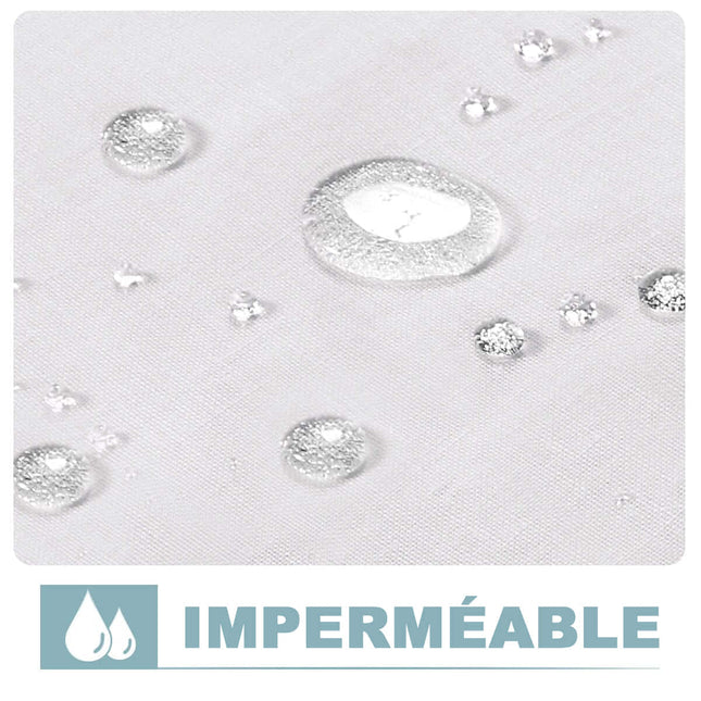 Buitengordijn voor pergola met ringen