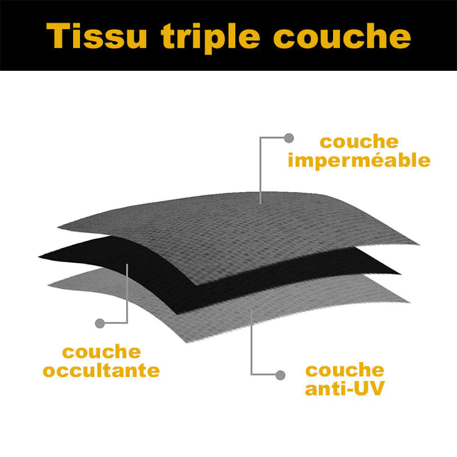 Zonwerend tuingordijn voor pergola en terras