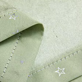 Lichtgroen verduisteringsgordijn met sterren