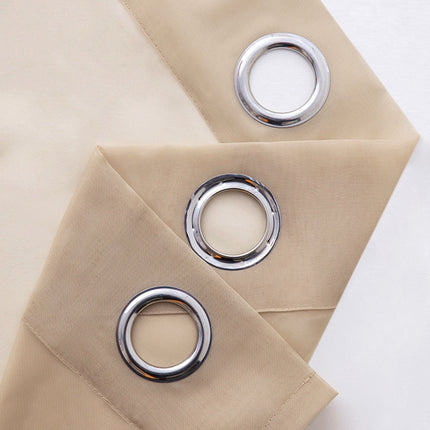 Effen witte lichtdoorlatende vitrage