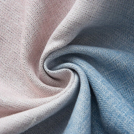 Modern gordijn met roze blauw kleurverloop