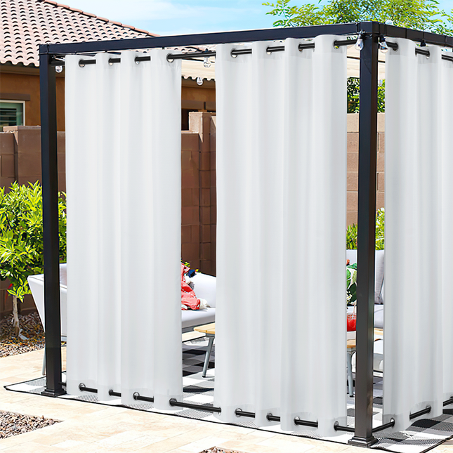 Zonwerend buitengordijn voor terras en tuin