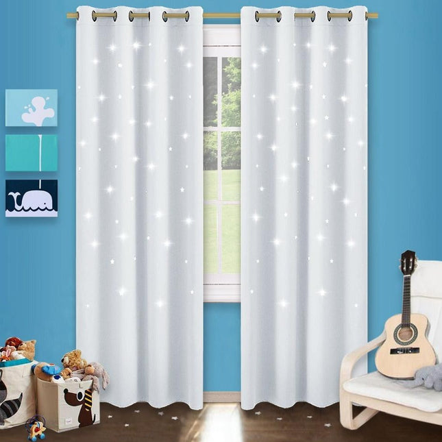 Verduisterend gordijn met sterrenhemel print
