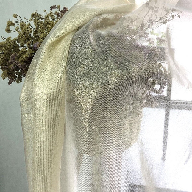 Luxe glinsterende vitrage voor woonkamer