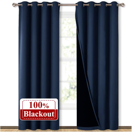 Nachtblauw verduisterend gordijn 100% lichtdicht
