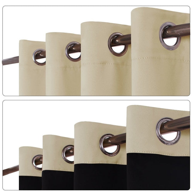 100% verduisterend gordijn met zwarte voering