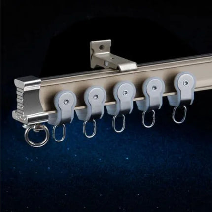 Flexibele gebogen gordijnrail voor plafond