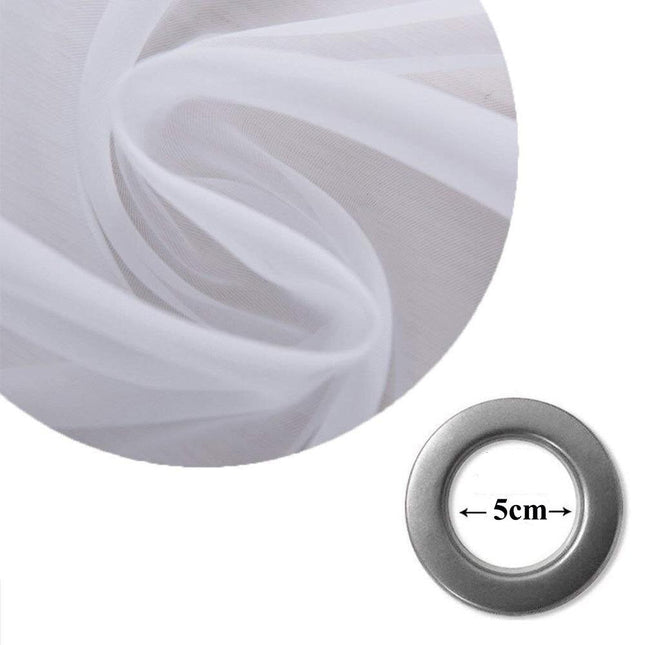 Lichtdoorlatend buitengordijn met ringen