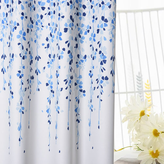 Waterafstotend gordijn met bloemen patroon