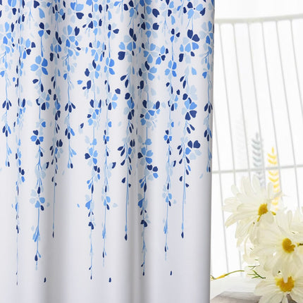 Waterafstotend gordijn met bloemen patroon