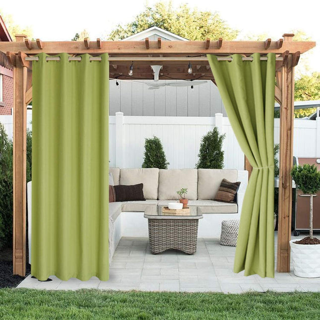 Buitengordijn met ringen voor tuin