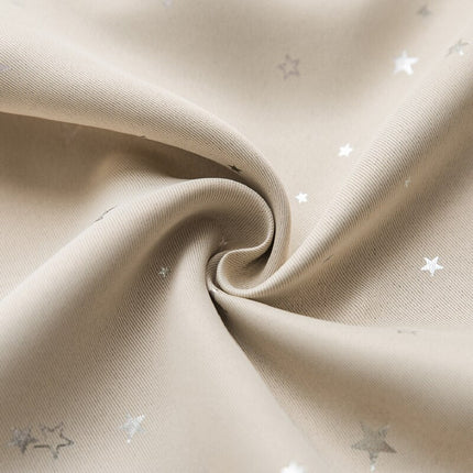 Beige verduisterend gordijn met sterren