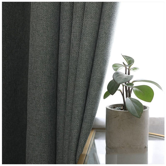 Verduisterend gordijn Stora met geometrisch kleurvlak.