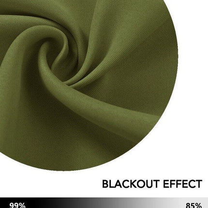 Thermisch isolerend en verduisterend gordijn.