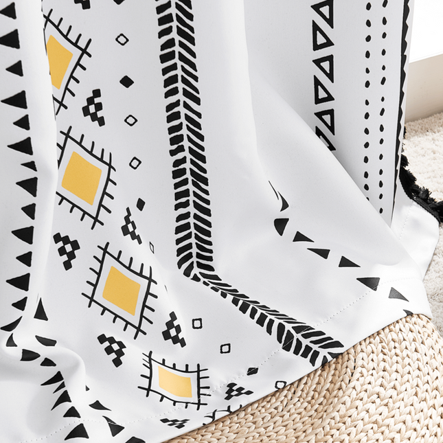 Bohemian gordijn met kwastjes etnisch design