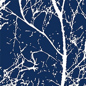 Waterafstotend buitengordijn met takkenmotief