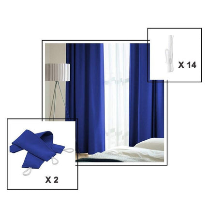 Effen verduisterend gordijn Ausken voor slaapkamer.