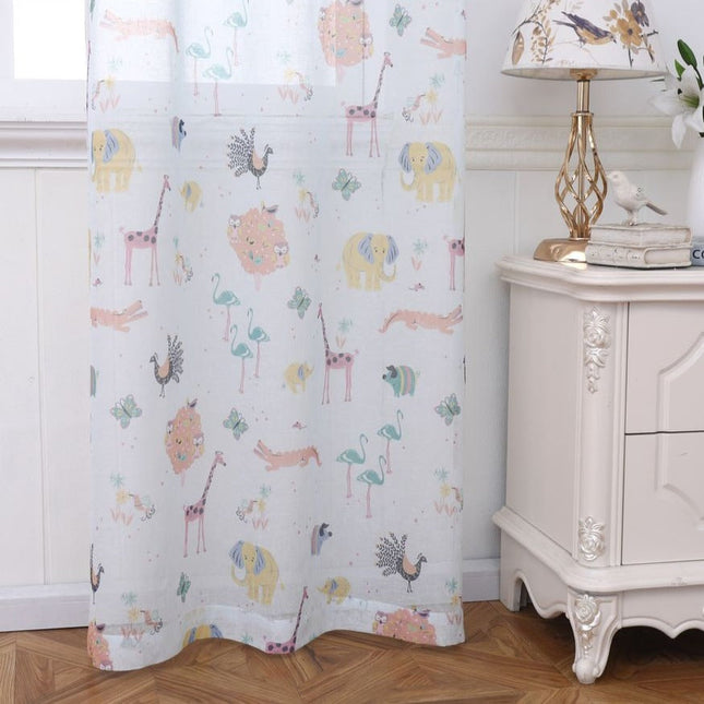 Vitrage kinderkamer met schattige uiltjes