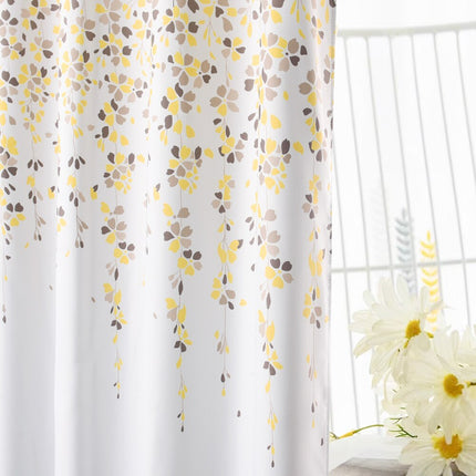 Waterafstotend gordijn met bloemen patroon