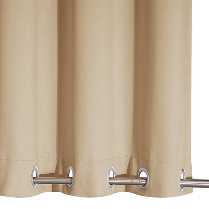 Verduisterend verandagordijn met RVS ringen