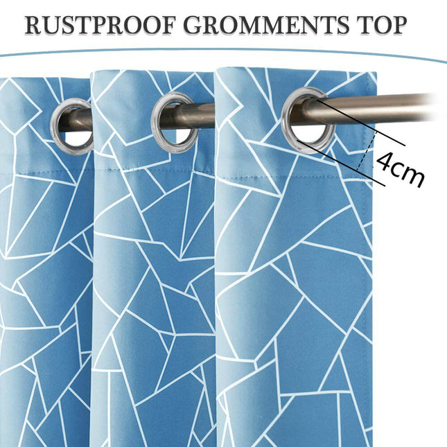 Verduisterend gordijn met modern geometrisch patroon