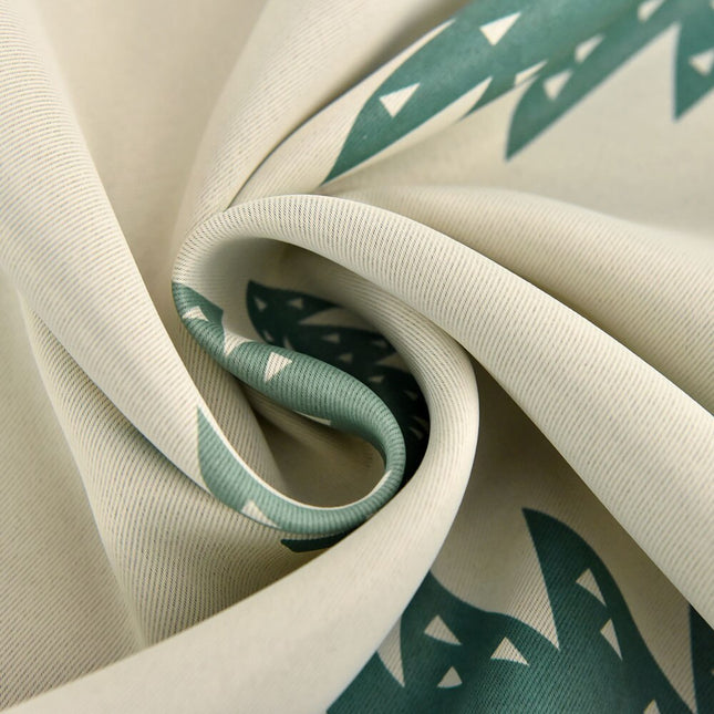 Verduisteringsgordijn kinderkamer met bos en herten