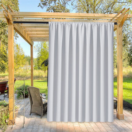 Wit waterafstotend buitengordijn voor pergola