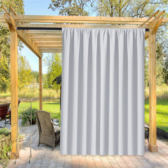 Wit waterafstotend buitengordijn voor pergola