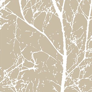 Waterafstotend buitengordijn met takkenmotief