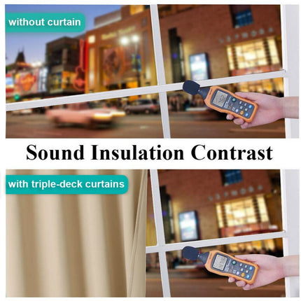 Verduisterend gordijn met isolerende filter functie