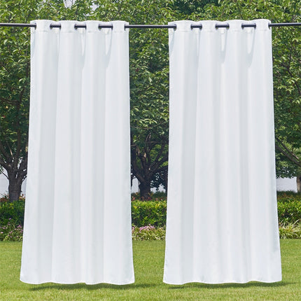Waterdicht buitengordijn met ringen voor tuin