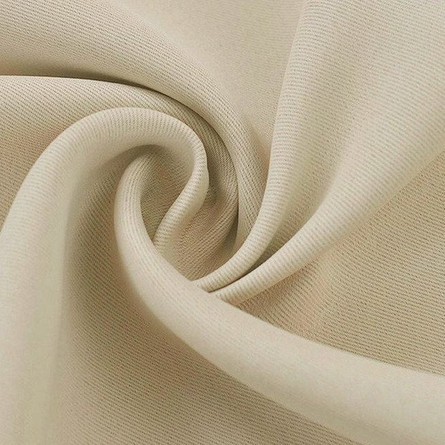 Beige buitengordijn voor veranda