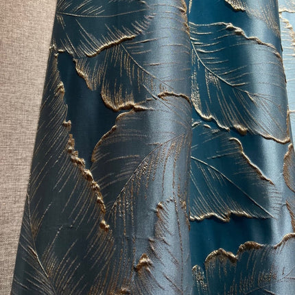 Luxe verduisteringsgordijn met gouden veren