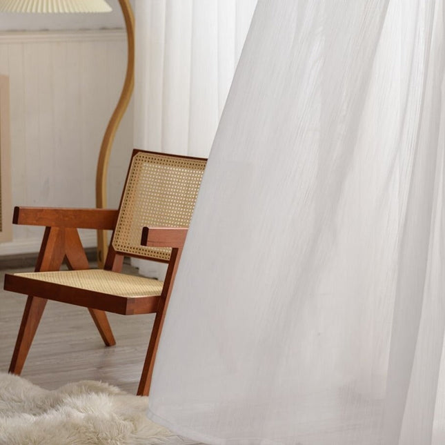 Moderne vitrage met subtiele streepstructuur