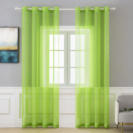 Effen witte lichtdoorlatende vitrage