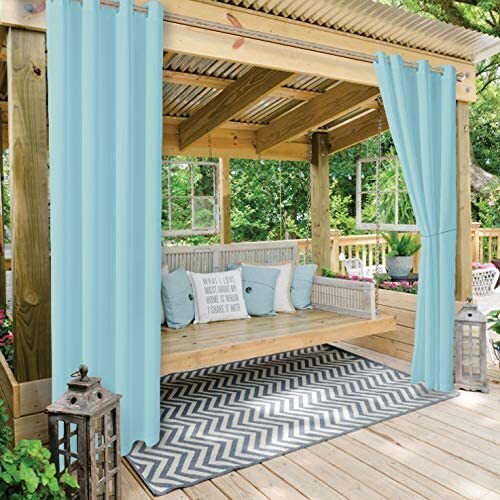 Weerbestendig buitengordijn voor tuinpaviljoen