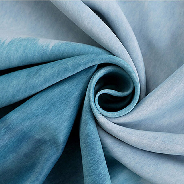 Verduisteringsgordijn met blauw ombré effect