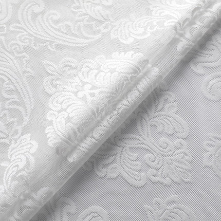 Lichtdoorlatende vitrage met damast patroon