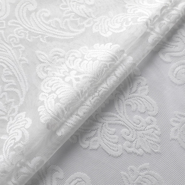 Lichtdoorlatende vitrage met damast patroon