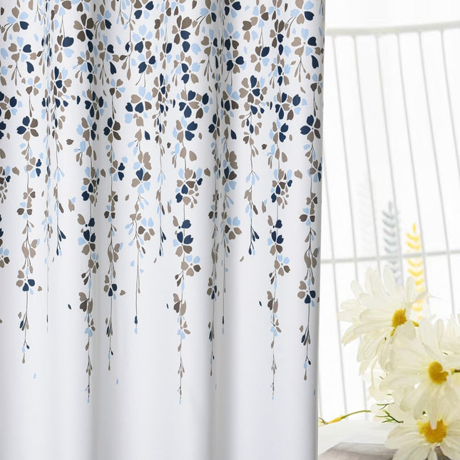 Waterafstotend gordijn met bloemen patroon