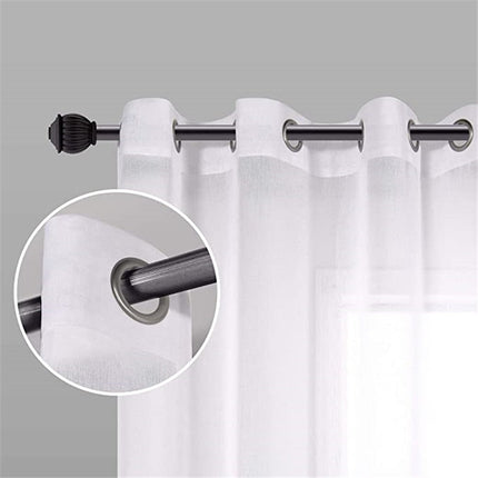 Moderne vitrage met zwart kleurverloop