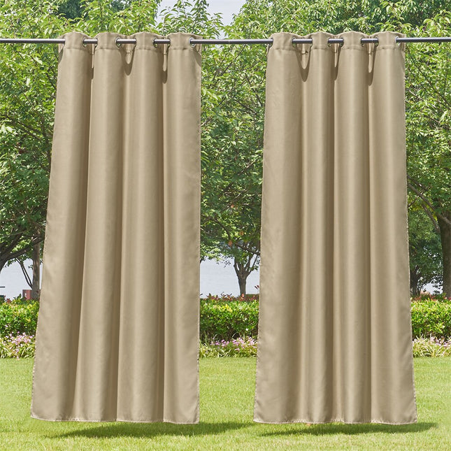 Waterdicht buitengordijn met ringen voor tuin