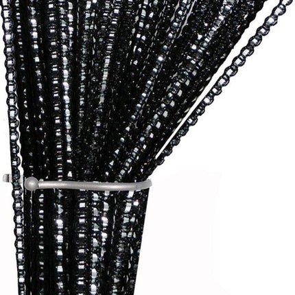 Vitrage gordijn met verticale structuur