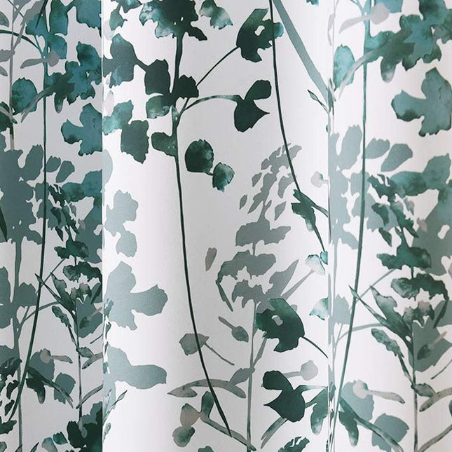 Gordijn met botanisch bladerenpatroon