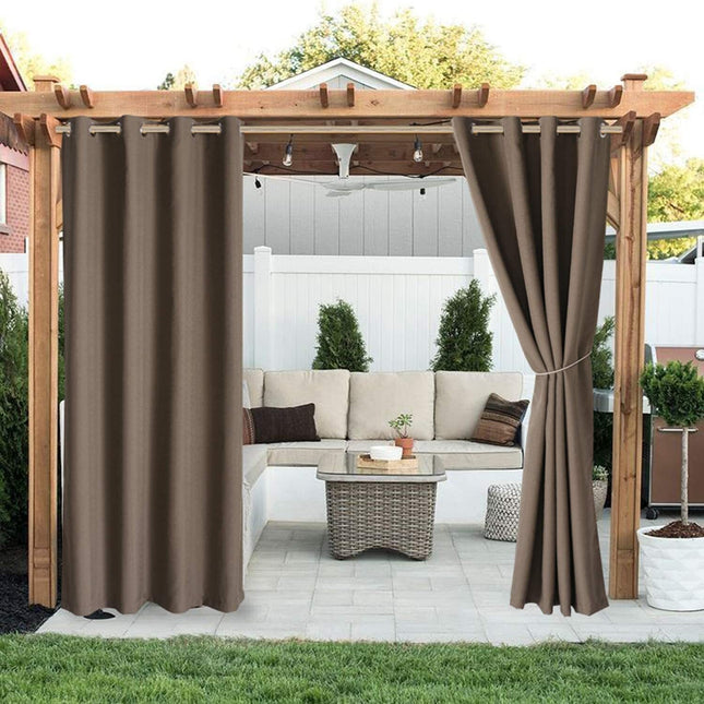 Waterafstotend buitengordijn voor pergola met ringen