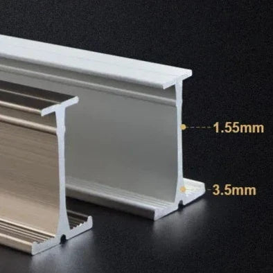 Flexibele gebogen gordijnrail voor plafond