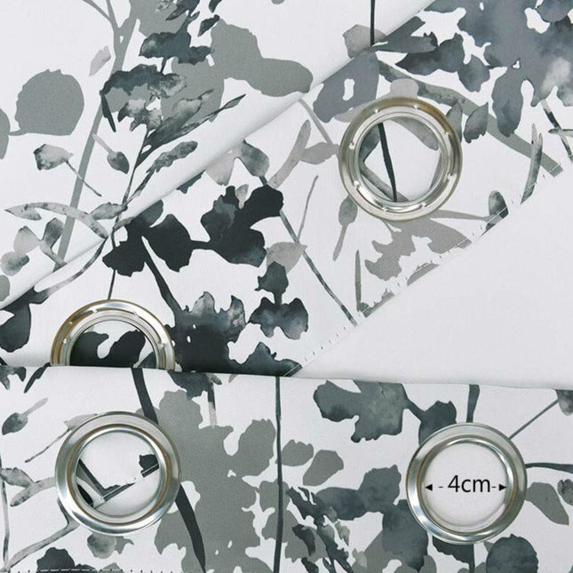 Gordijn met botanisch bladerenpatroon