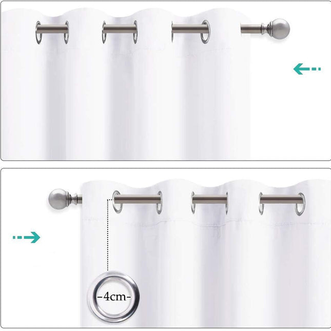 Thermisch isolerend en verduisterend gordijn.