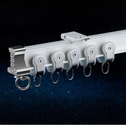 Flexibele gebogen gordijnrail voor plafond